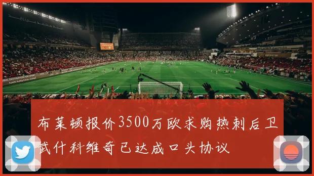 布莱顿报价3500万欧求购热刺后卫武什科维奇已达成口头协议